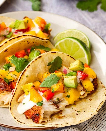 Tacos de poissons panés 