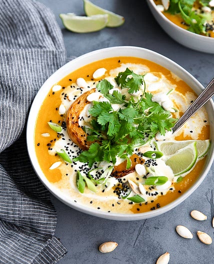 Miso Coconut Butternut Squash Soup