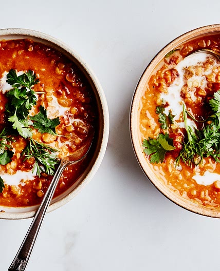 Curried Lentil, Tomato, and Coconut Soup
