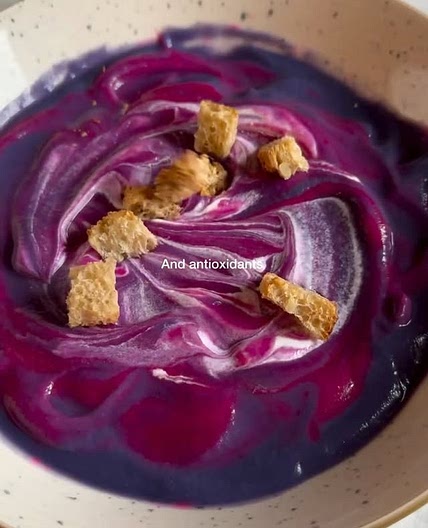 Color-Changing Purple Cream Soup 💜💖