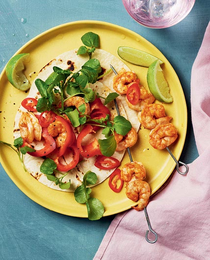 Air Fryer Prawn Skewers