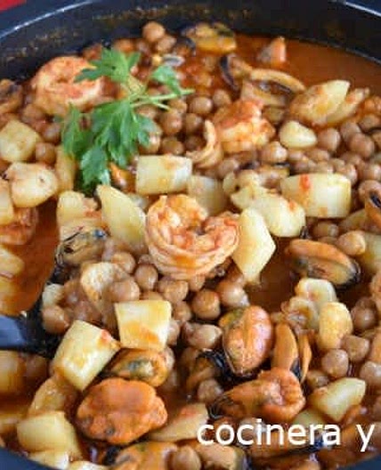 Garbanzos a la marinera