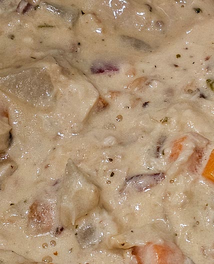 Crack chicken soup