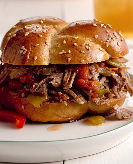 Italian Beef on Rolls