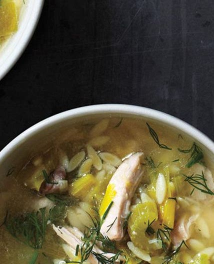 Lemony Chicken and Orzo Soup