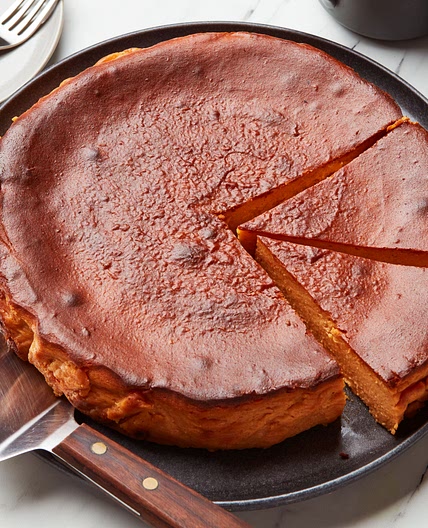 Basque-Style Sweet Potato Cheesecake