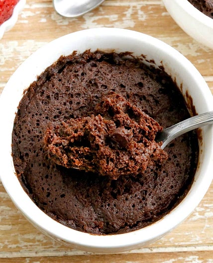 Gluten-Free Chocolate Mug Cake {Dairy-Free, Vegan}