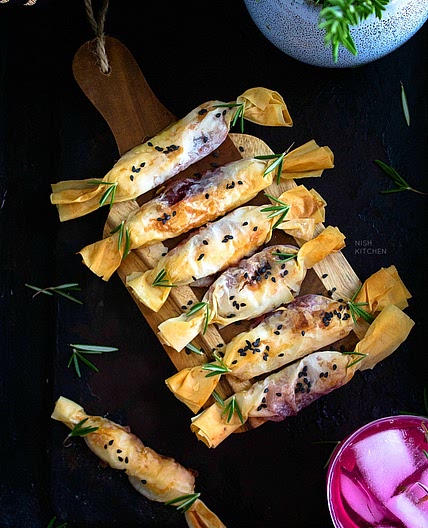 Cranberry and Brie Filo Crackers | Video