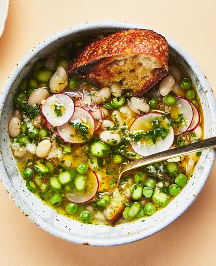 White Bean and Spring Vegetable Stew