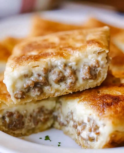 Sausage Cream Cheese Crescent Bake