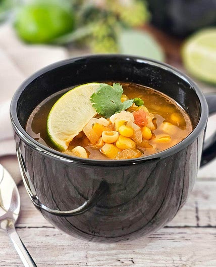 Easy Vegan Mexican Veggie Soup Recipe