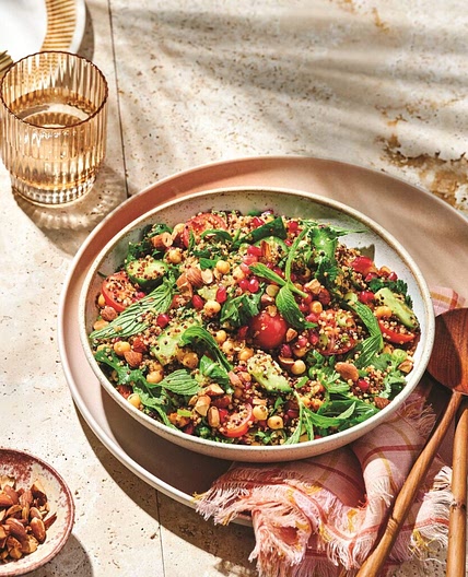 Moroccan-style spiced chickpea salad
