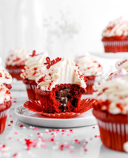 Red Velvet Lava Cupcakes