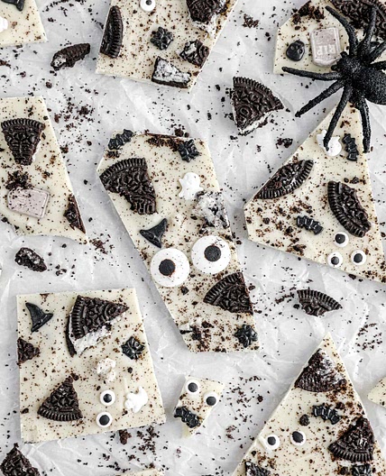 Cookies and Scream Halloween Chocolate Bark