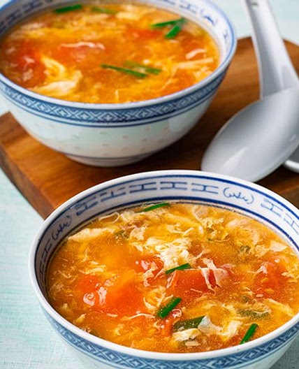10-minute Tomato Egg Drop Soup | Marion's Kitchen