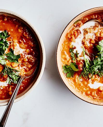 Curried Lentil, Tomato, and Coconut Soup