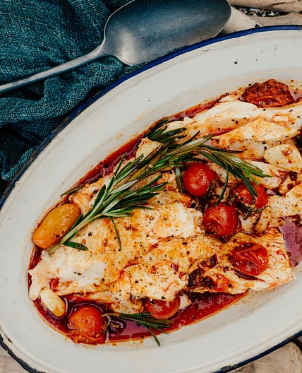 Halibut With Sausage