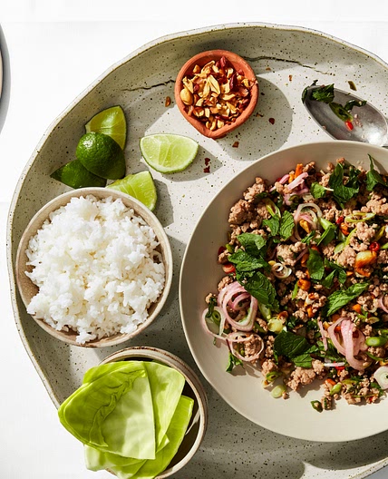 Larb with Cabbage