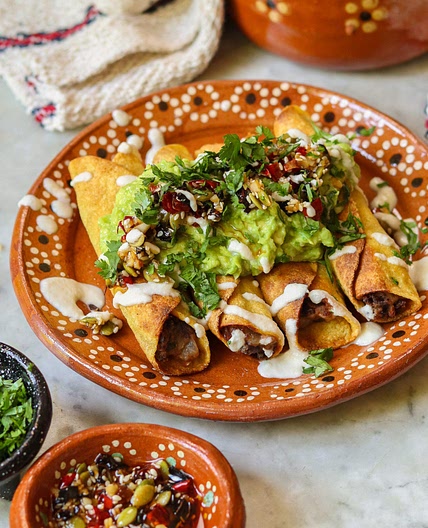 Black Bean Flautas