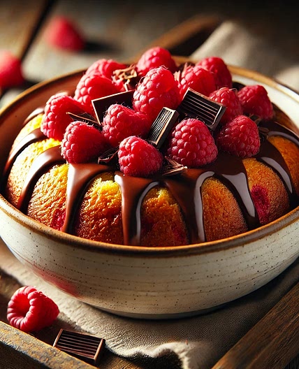 Bowcake framboises chocolat