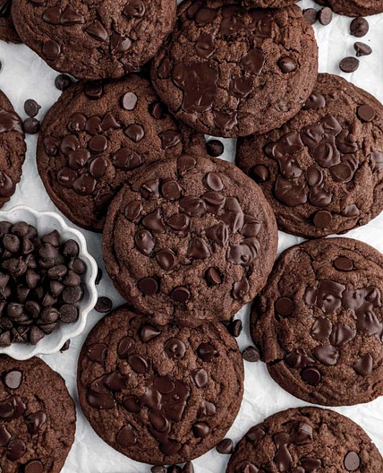 Double Chocolate Chip Cookies