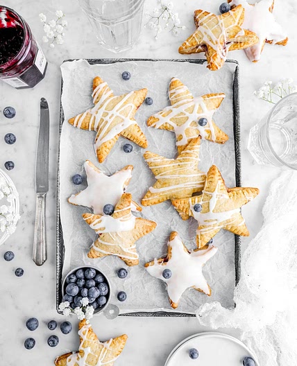 Star Shaped Blueberry Hand Pies