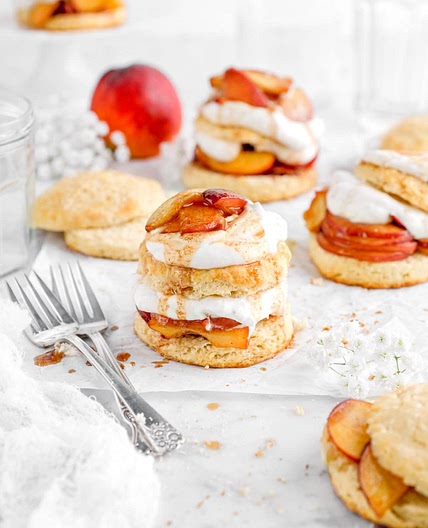 Brown Sugar Bourbon Peach Shortcake