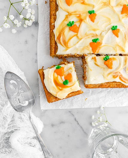 Spiced Carrot Sheet Cake with Cream Cheese Frosting