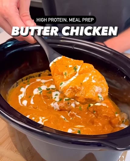 High protein slow cooker butter chicken