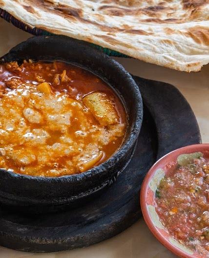 Traditional Yemeni Fahsa or Saltah