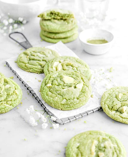 Matcha White Chocolate Cookies