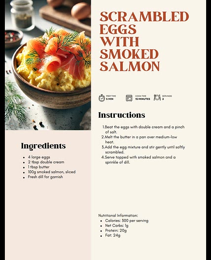 Scrambled Eggs With Smoked Salmon