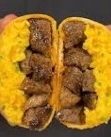 Smoked Garlic Steak egg n cheese burritos “ without a smoker “