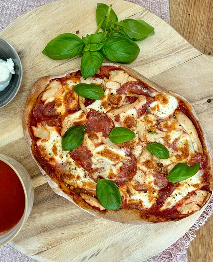 Air Fryer Spicy Pizza