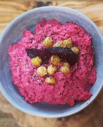 Air Fryer Beetroot Hummus