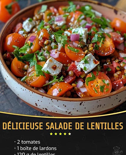 Salade de lentilles 