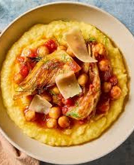 Polenta with Fennel and Chickpeas