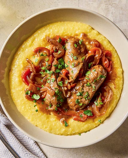 Polenta with Sausage and Peppers