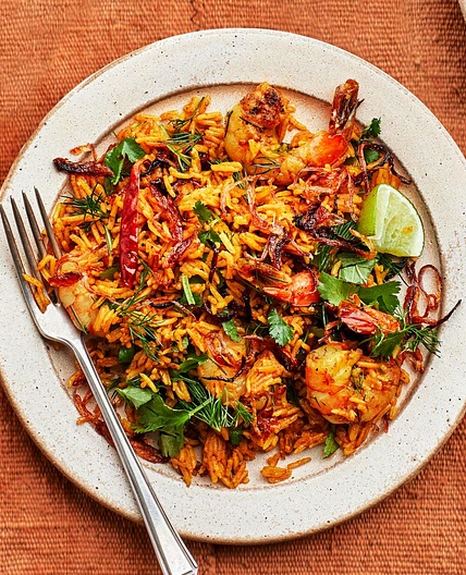 Spicy Shrimp Pilaf