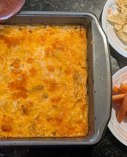 High Protein Buffalo Chicken Dip