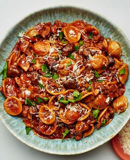 Pasta With Lentils and Mushrooms