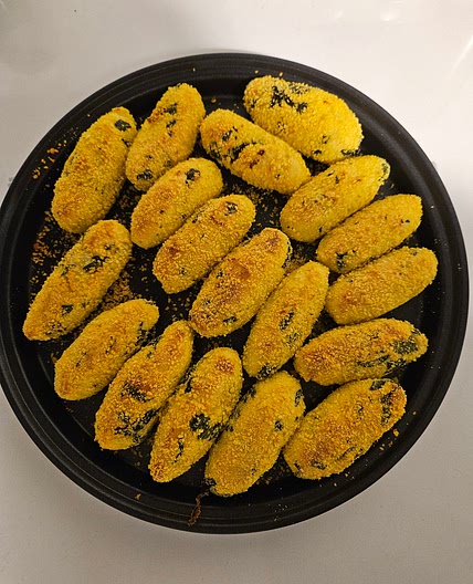 Crocchette di patate alla menta #Microonde #Microwave