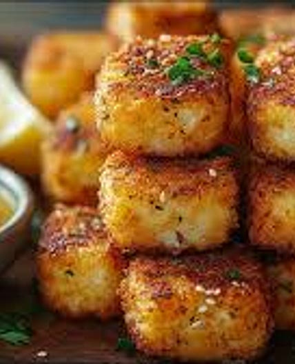 Vegan Chickpea Croquettes with Tahini Lemon Dipping sauce