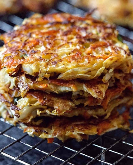 Cabbage Fritters (Fried or Baked)