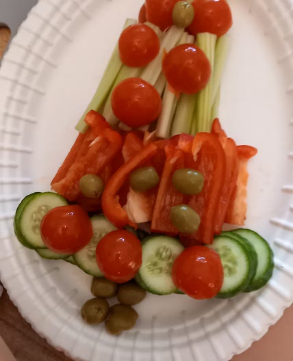 Vegetable Christmas tree