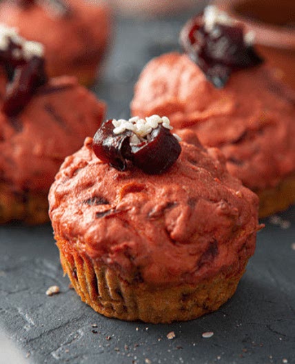 Air Fryer Beetroot Muffins
