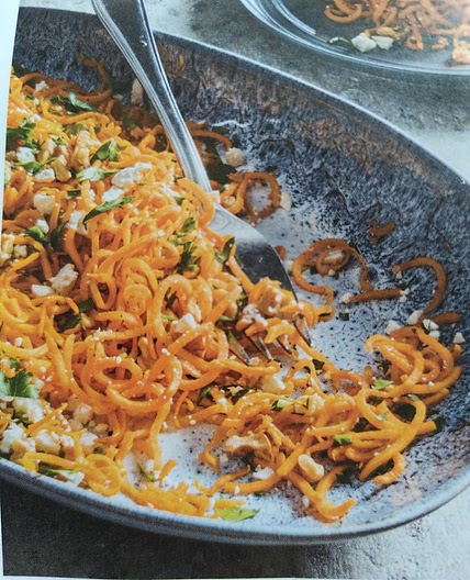 p313 Roasted Spiralized Sweet Potato