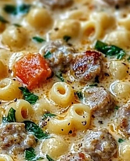 Italian Parmesan Sausage Ditalini Soup 