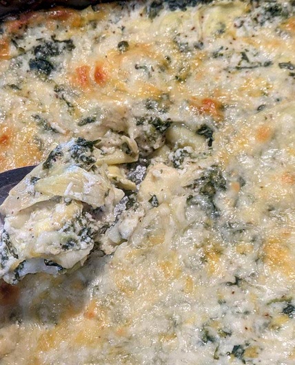 Lightened Up Spinach Artichoke Dip