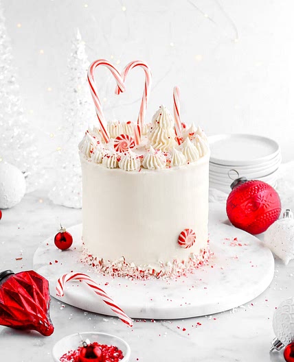 Peppermint White Chocolate Cake
